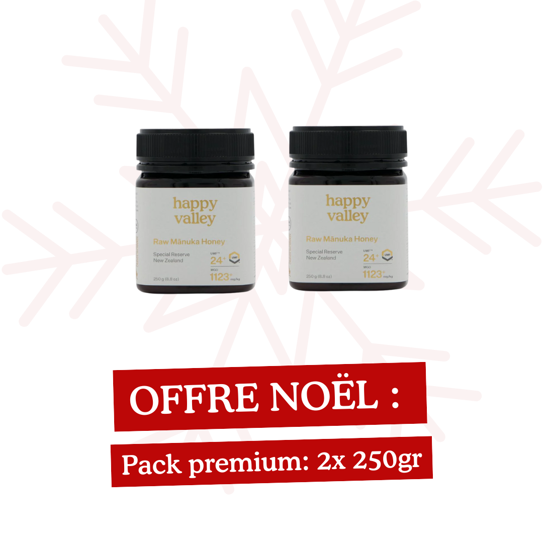 MIEL DE MANUKA - Offre Noël - Pack premium