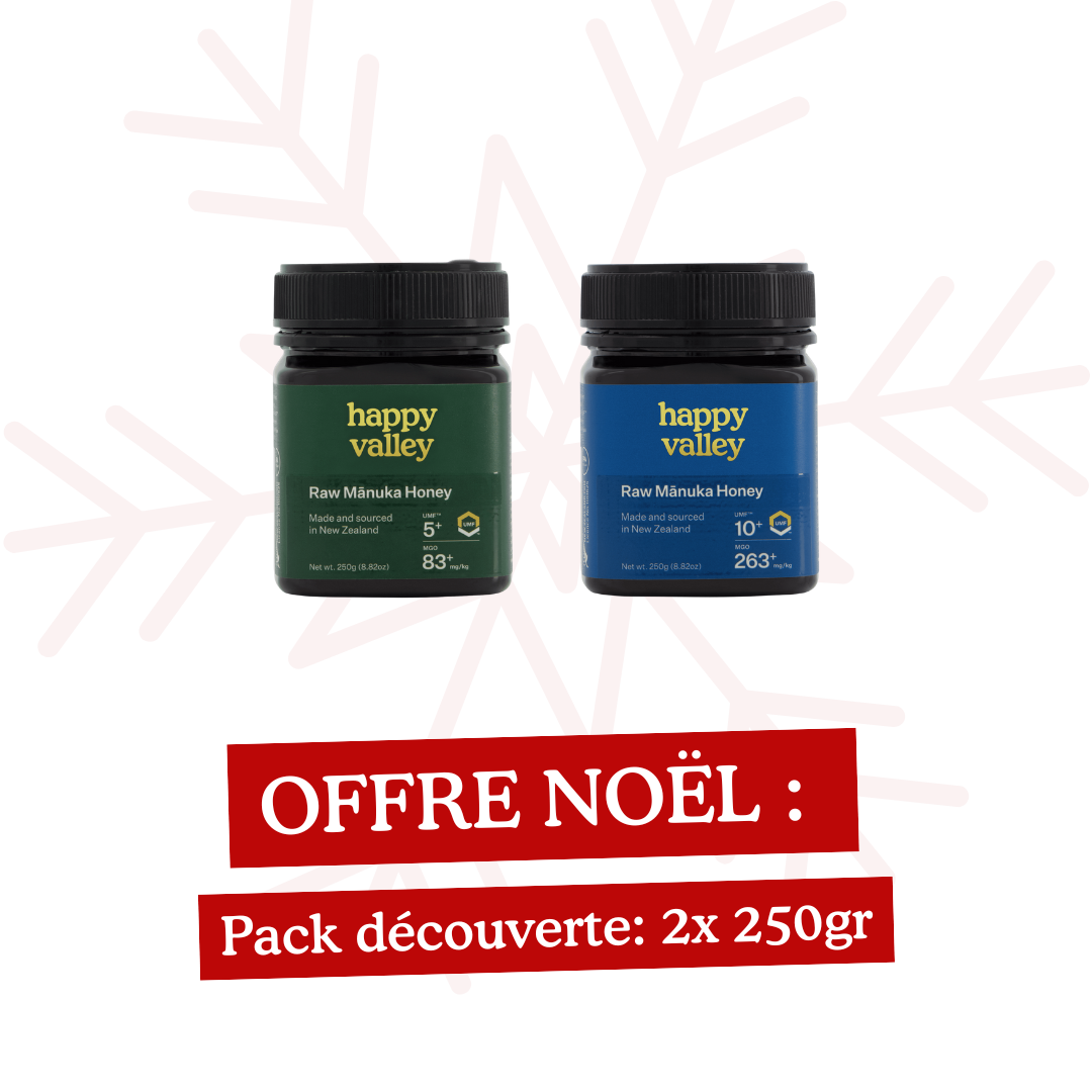 MIEL DE MANUKA - Offre Noël - Pack découverte