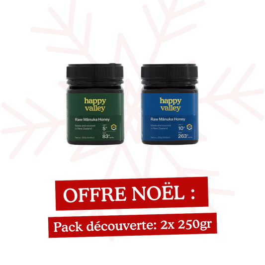 MIEL DE MANUKA - Offre Noël - Pack découverte