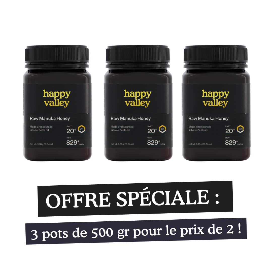 MIEL DE MANUKA - Offre 3 pour 2 - NOIR