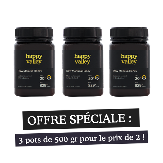 MIEL DE MANUKA - Offre 3 pour 2 - NOIR